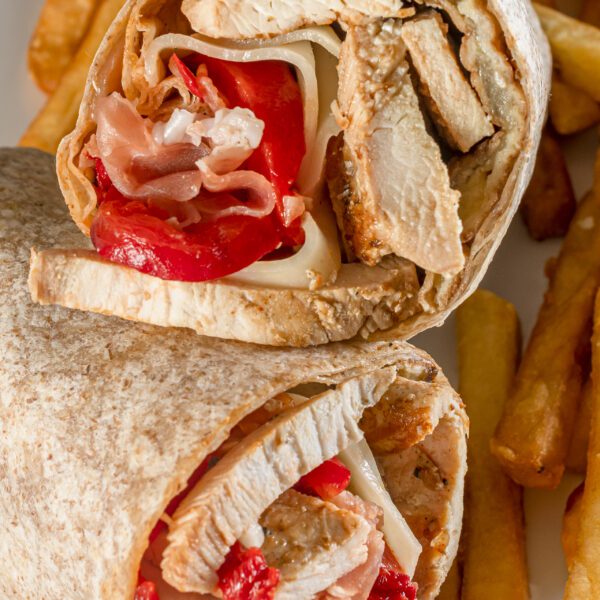 Wrap with fries