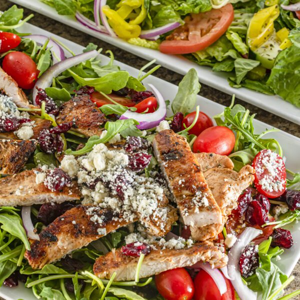 Two salads closeup